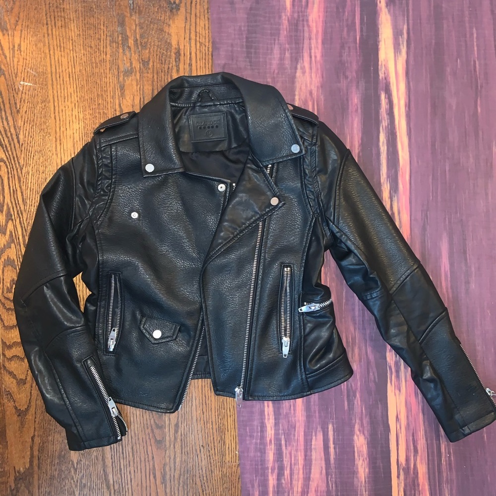 BLANK NYC Faux Leather Moto Jacket